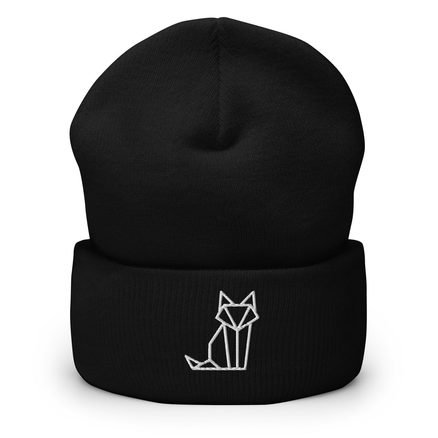 Origami Cat Beanie - Umgeschlagene Beanie