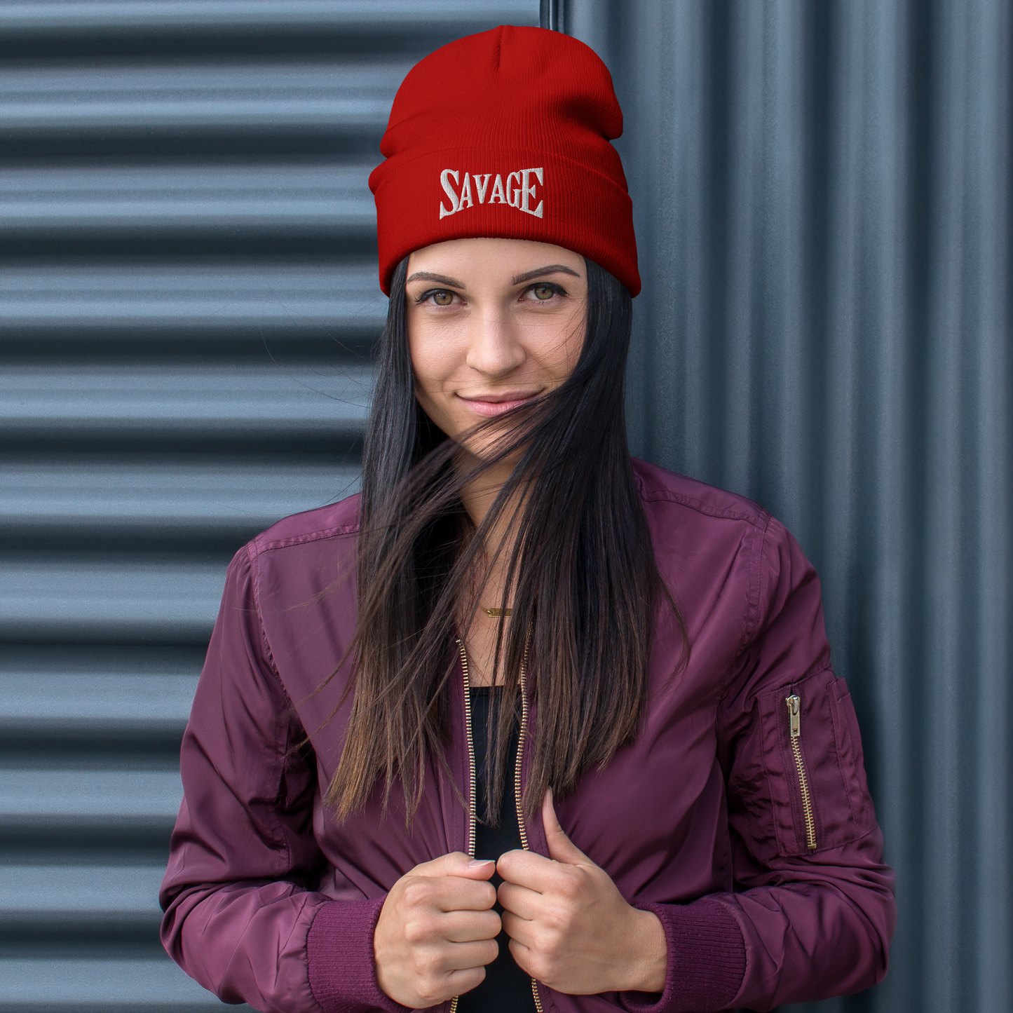 SAVAGE ! - Bestickte Beanie