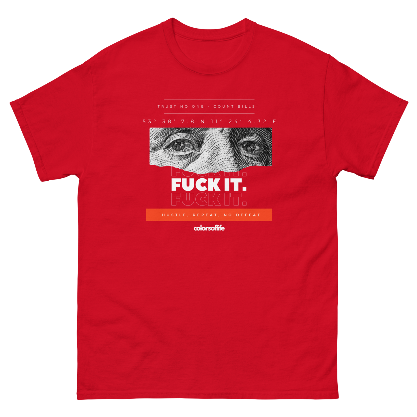 FUCK IT - COUNT BILLS! - Klassisches Unisex T-Shirt