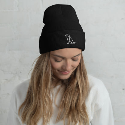 Origami Dog - Umgeschlagene Hunde Beanie