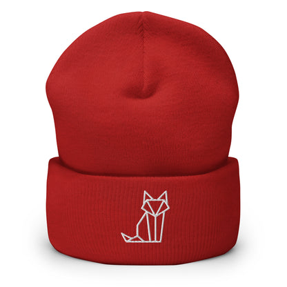 Origami Cat Beanie - Umgeschlagene Beanie