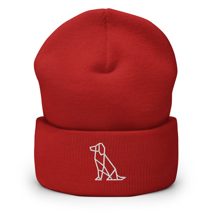 Origami Dog - Umgeschlagene Hunde Beanie