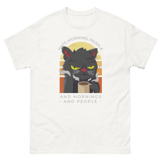 Café Cat - Klassisches Unisex T-Shirt