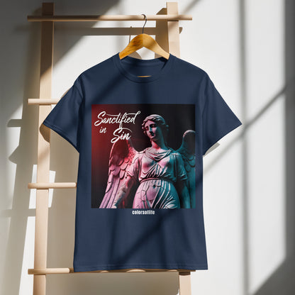 Sanctified in Sin – Dunkler Engel Style - DryBlend® T-Shirt!